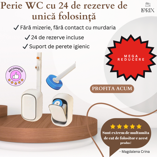 Perie WC cu 24 Rezerve